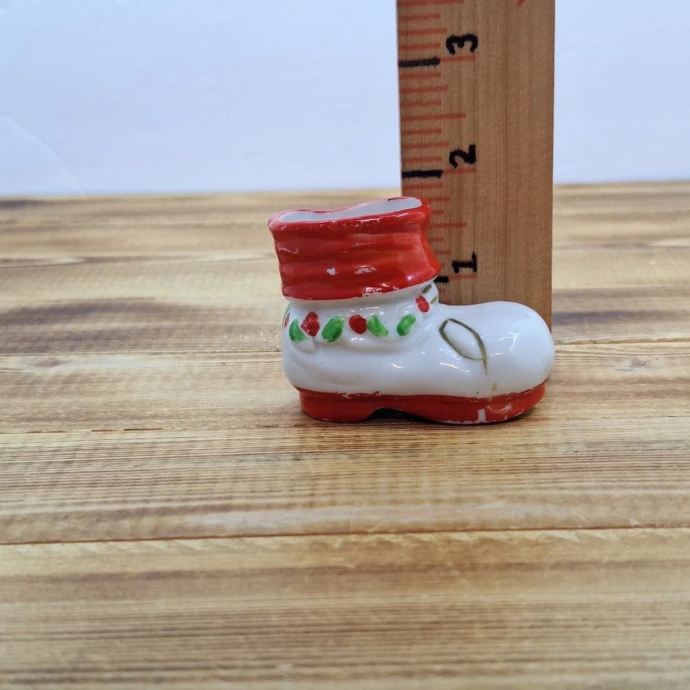 Vintage‎ 1950s Ceramic Christmas Boot - Japan - 1950's - 1.5